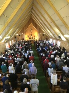 A full house at the Ecumenical Service in the Catholic Church